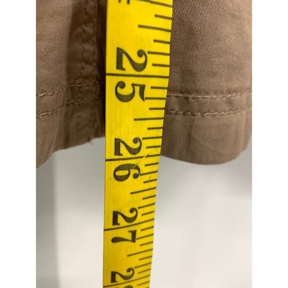 LL Bean Beige Draw String Waist Faux Fur lined 4 Pocket Jacket Size M - Picture 7 of 7